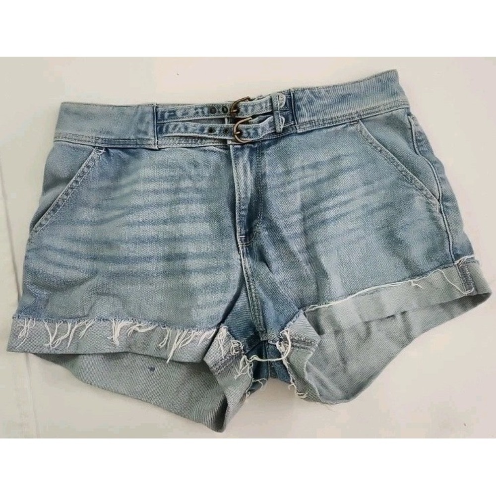 Hollister Short-Short Low Rise Size 13 W-31 Blue Jean